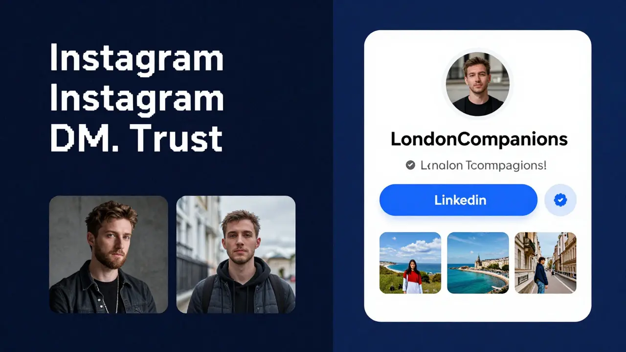 Side-by-side comparison of a fake escort profile versus a verified, trustworthy one on a reputable platform.